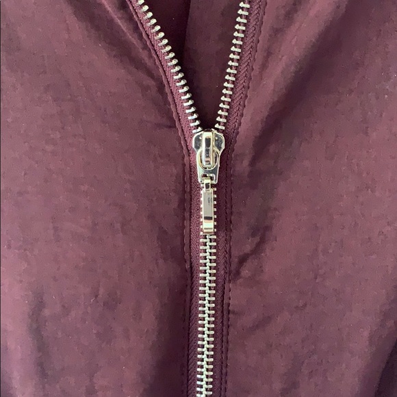 H&M Burgundy Silk Jacket - Picture 2 of 2
